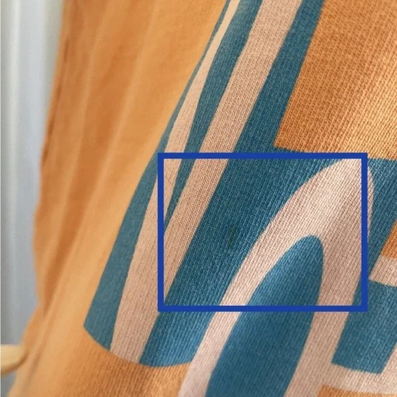 Outdoor Voices Apricot Sweatshirt with Blue Graphic - Picture 4 of 5